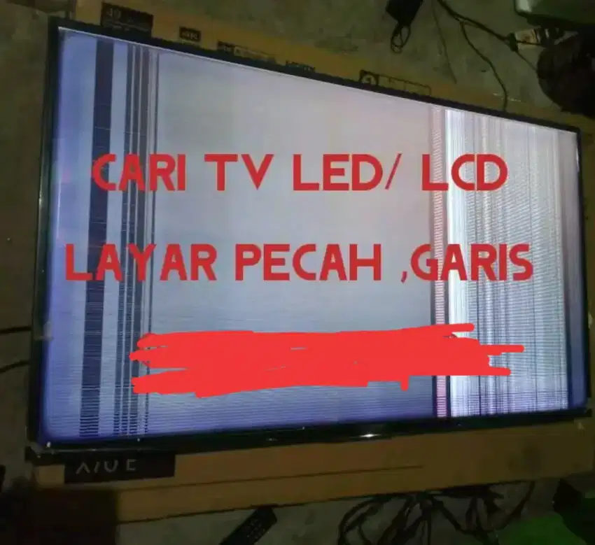 Cari Tv LED/LCD/Plasma PECAH/GARIS/Rusak