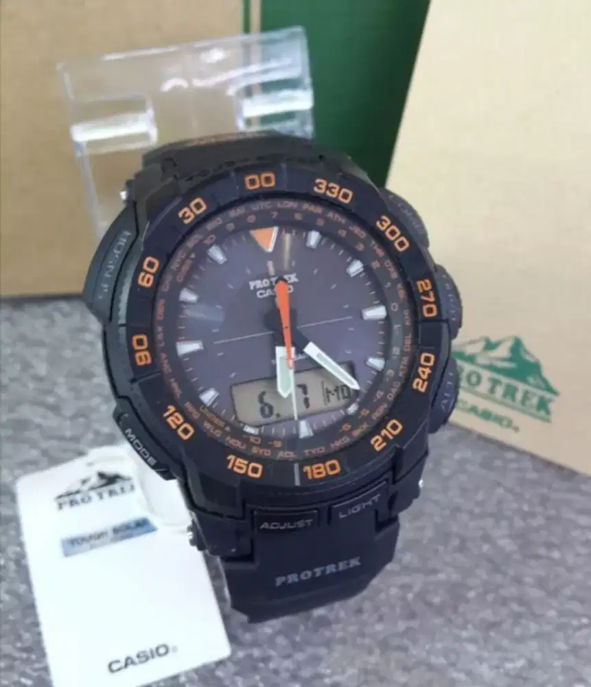 FLASH SALE..! Jam Tangan Protrek Original PRG 550 Black Oren