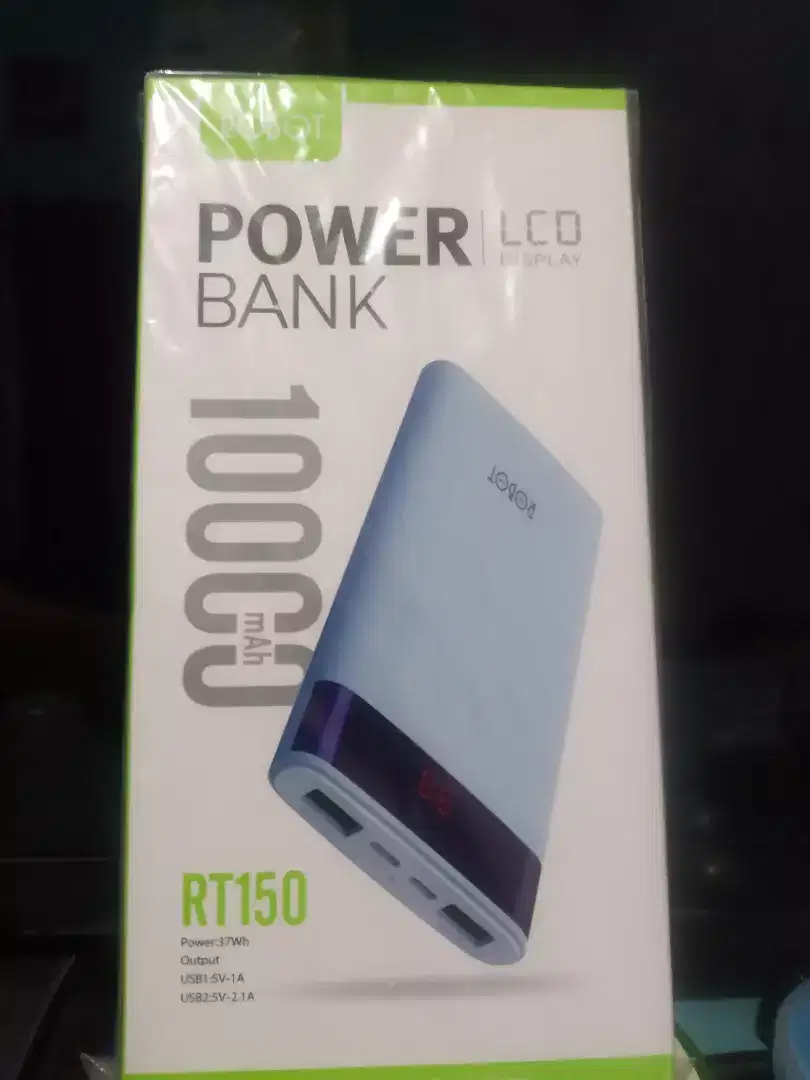 ROBOT PowerBank 10000mAh 2 Input (iPhone+Micro) 2Output Asli Original