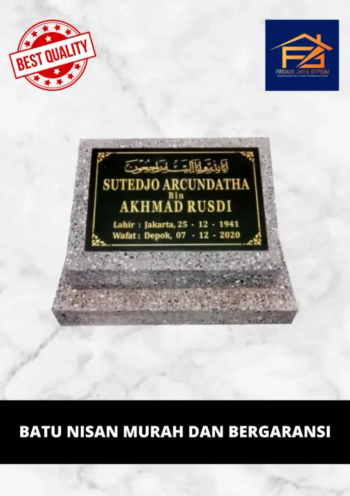 BATU NISAN MURAH DAN BERGARANSI