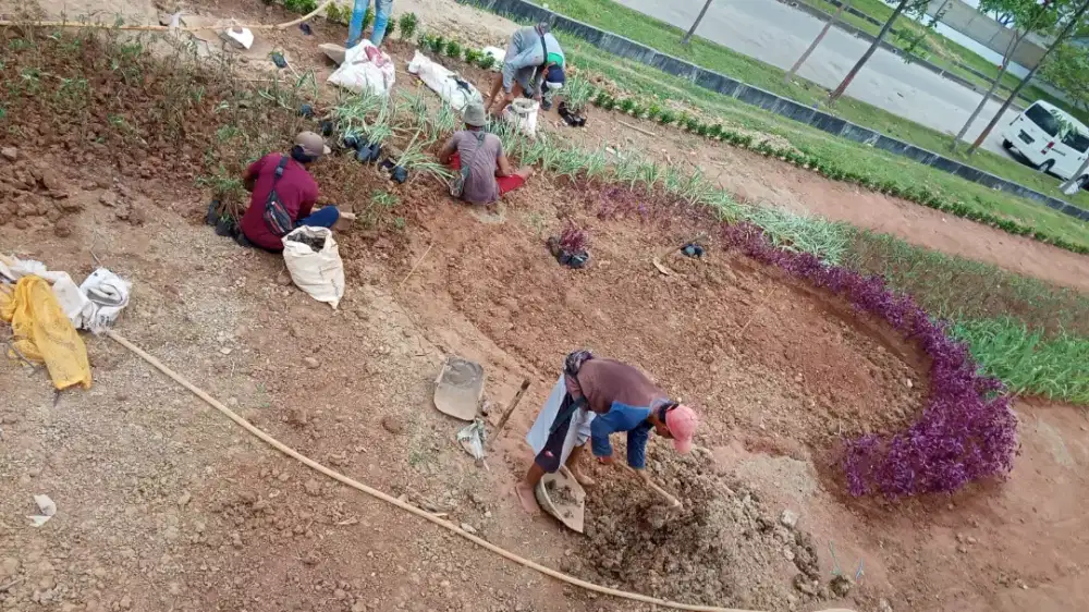 Pembuatan dan perawatan taman.