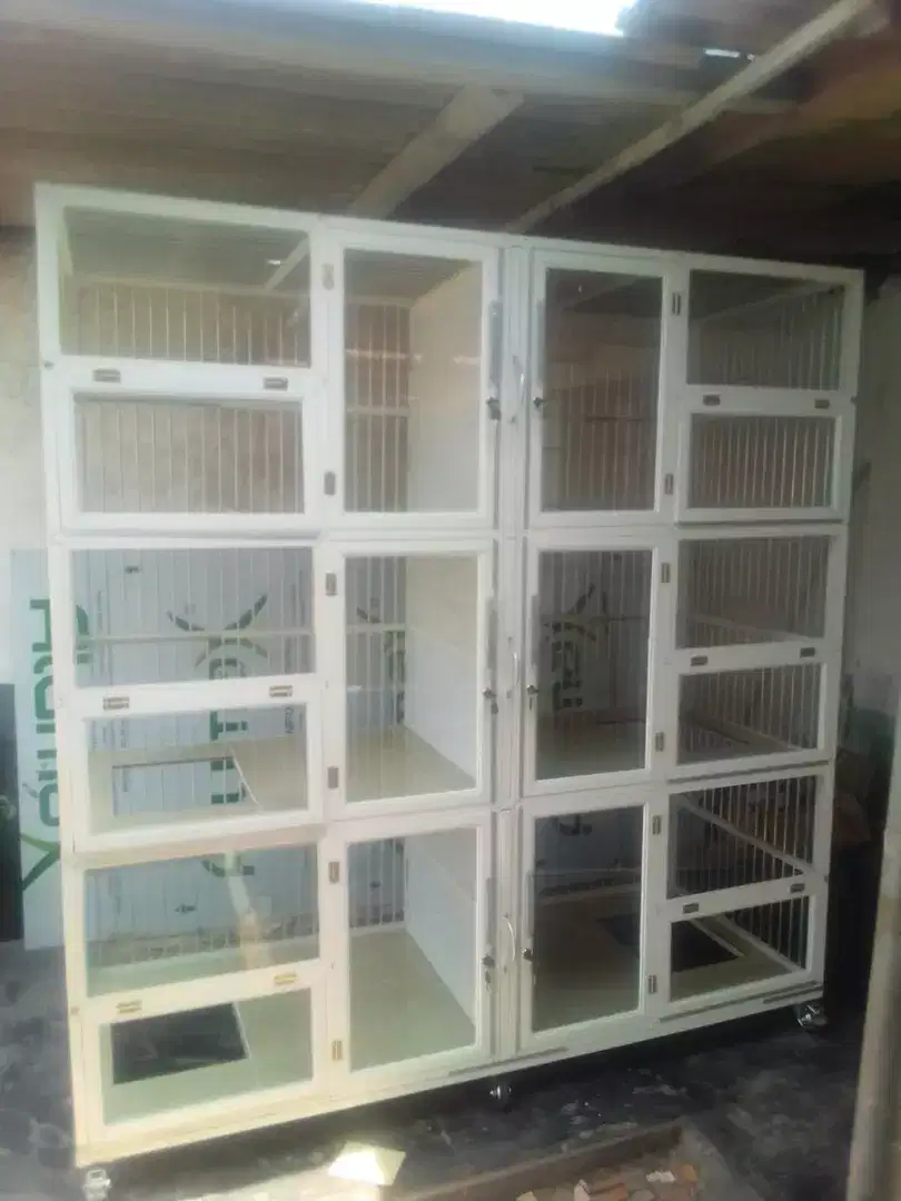 Kandang kucing aluminium 6 room