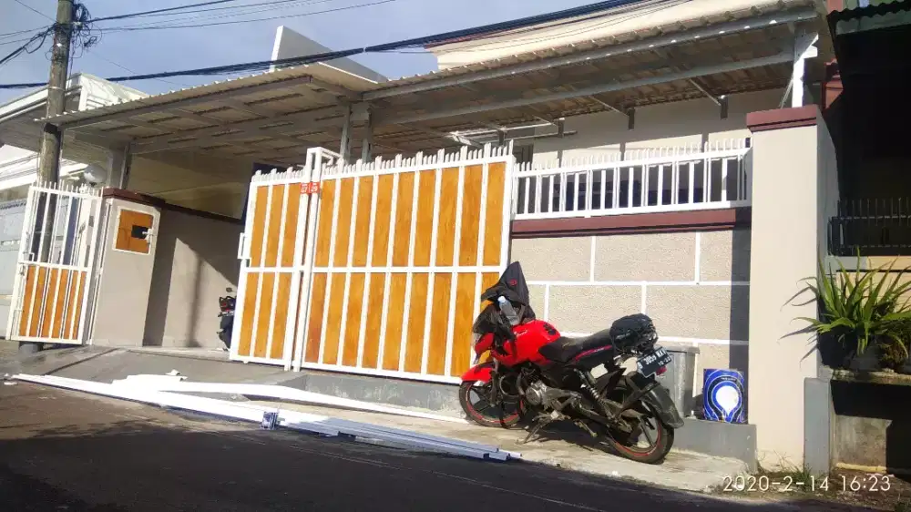 Kanopi Baja Ringan atap Alderon RS upvc single layer