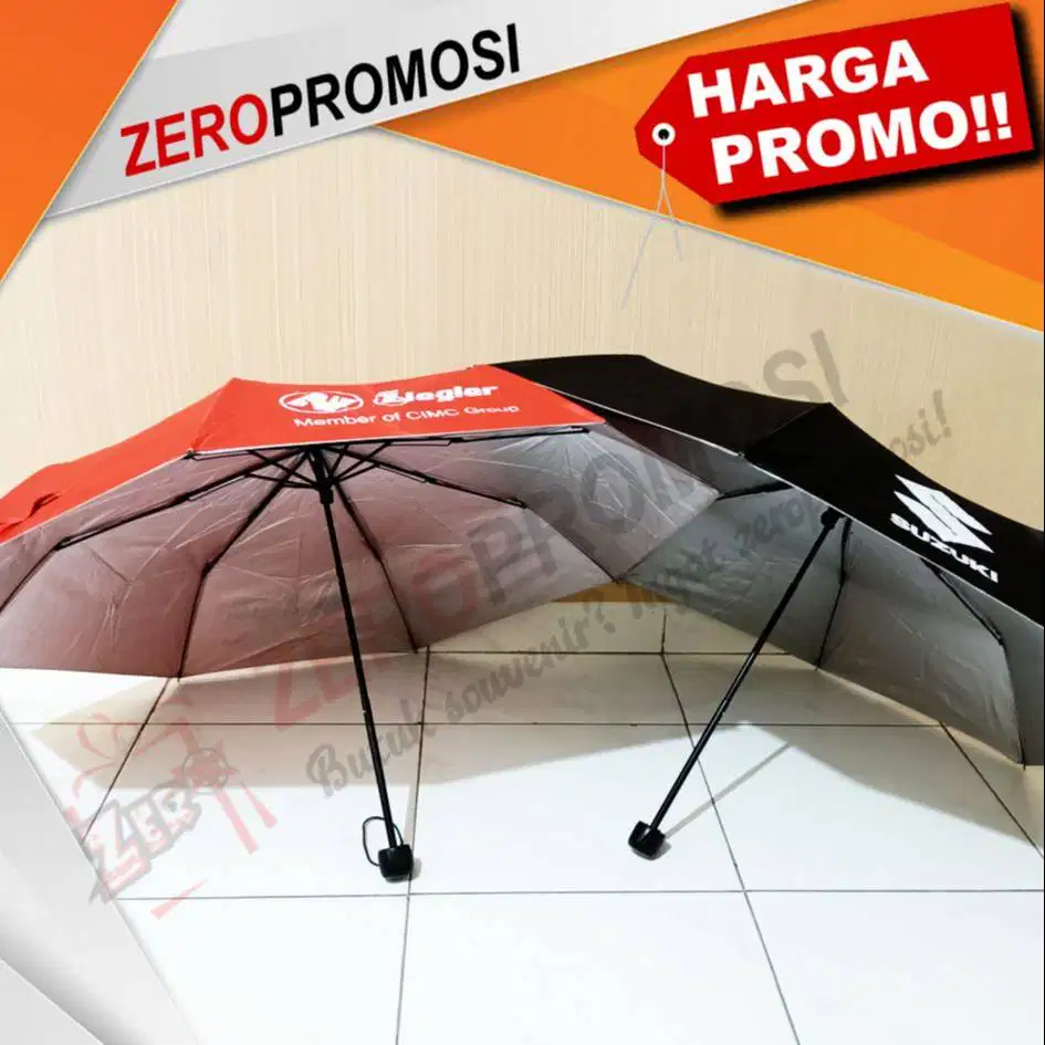 Barang Promosi Payung Lipat 3 Eksklusif Lapis Silver (L3 6W) Murah