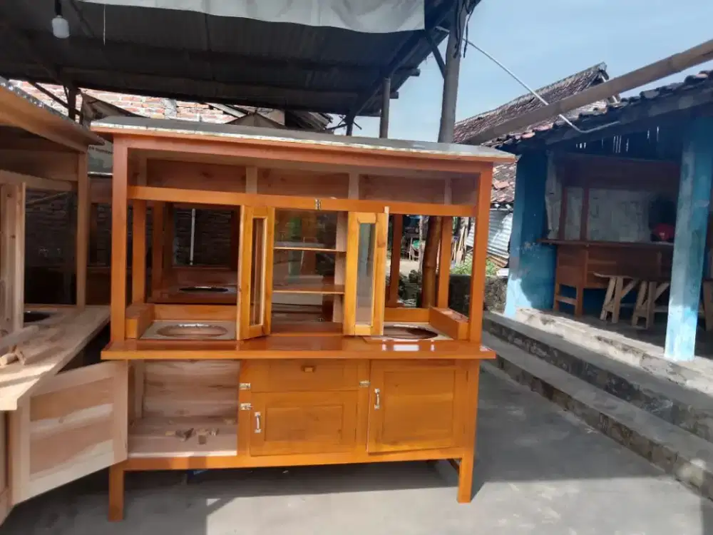 Gerobak Mie ayam bakso mahoni dan jati