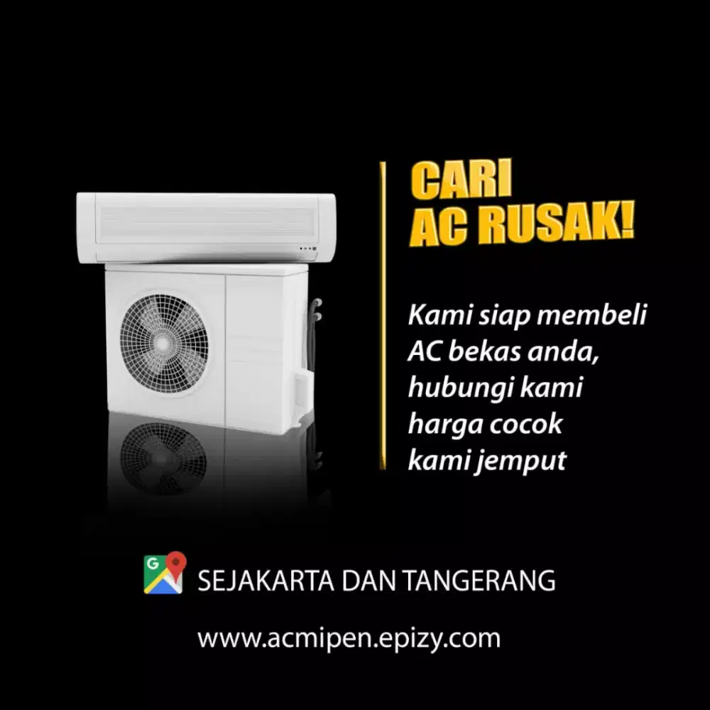 menampung ac bekas tak terpakai