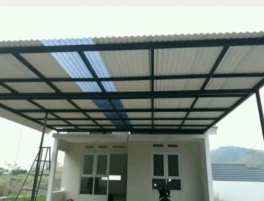 3038, kanopi atap alderon, kanopi balkon, kanopi baja ringan