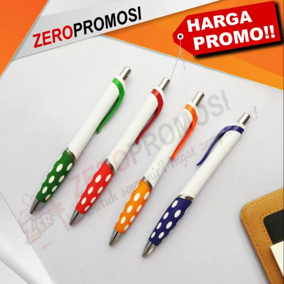 Souvenir Pen Bintik Polkadot Custom Logo