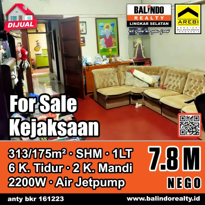 Di Jual Rumah  Sayap Braga Tengah Kota
