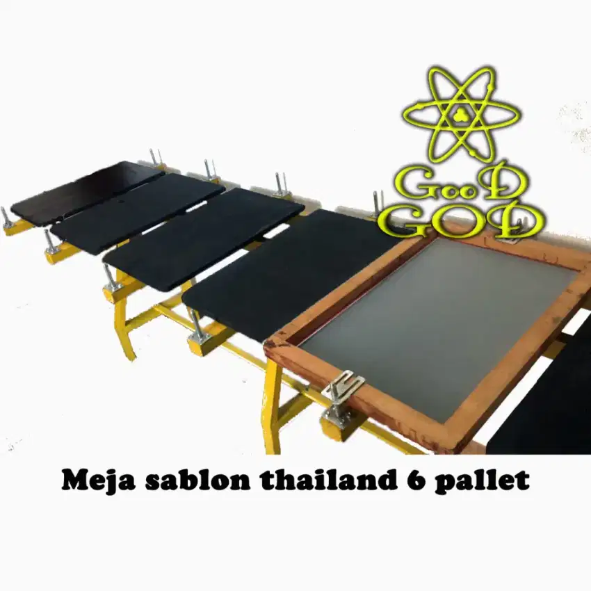 Ready Stock Meja sablon thailand 6 pallet portable