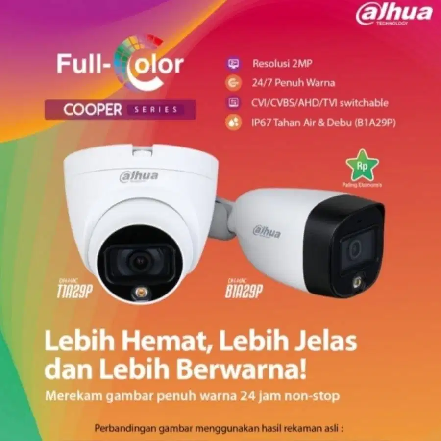 CCTV MURAH DEMAK,SEMARANG FULL COLOR AUDIO 2MP (HDD 500GB)