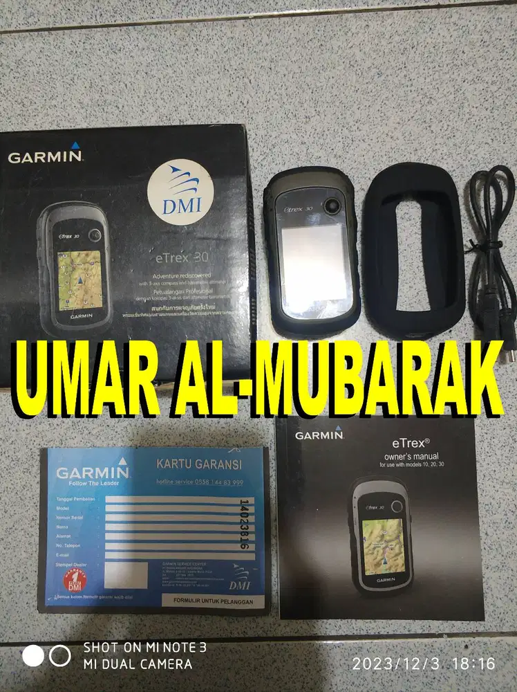 GPS Garmin Etrex 30 SEA - Fullset