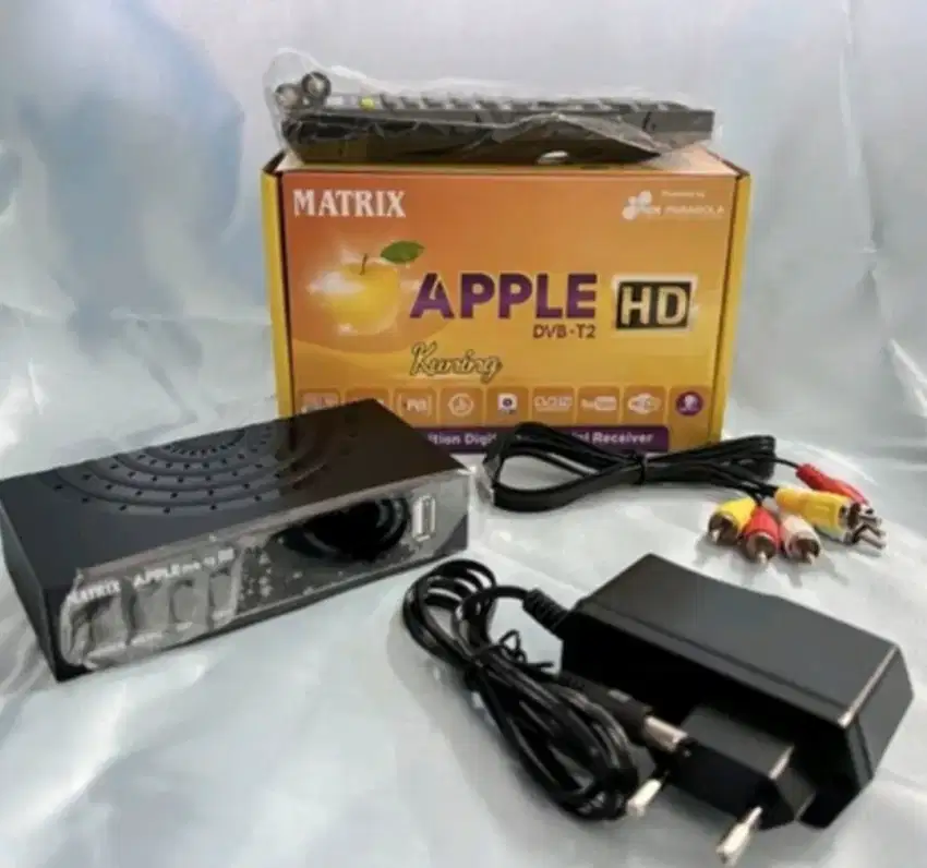 SET TOP BOX TV DIGITAL DVB T2 MATRIX APPLE KUNING