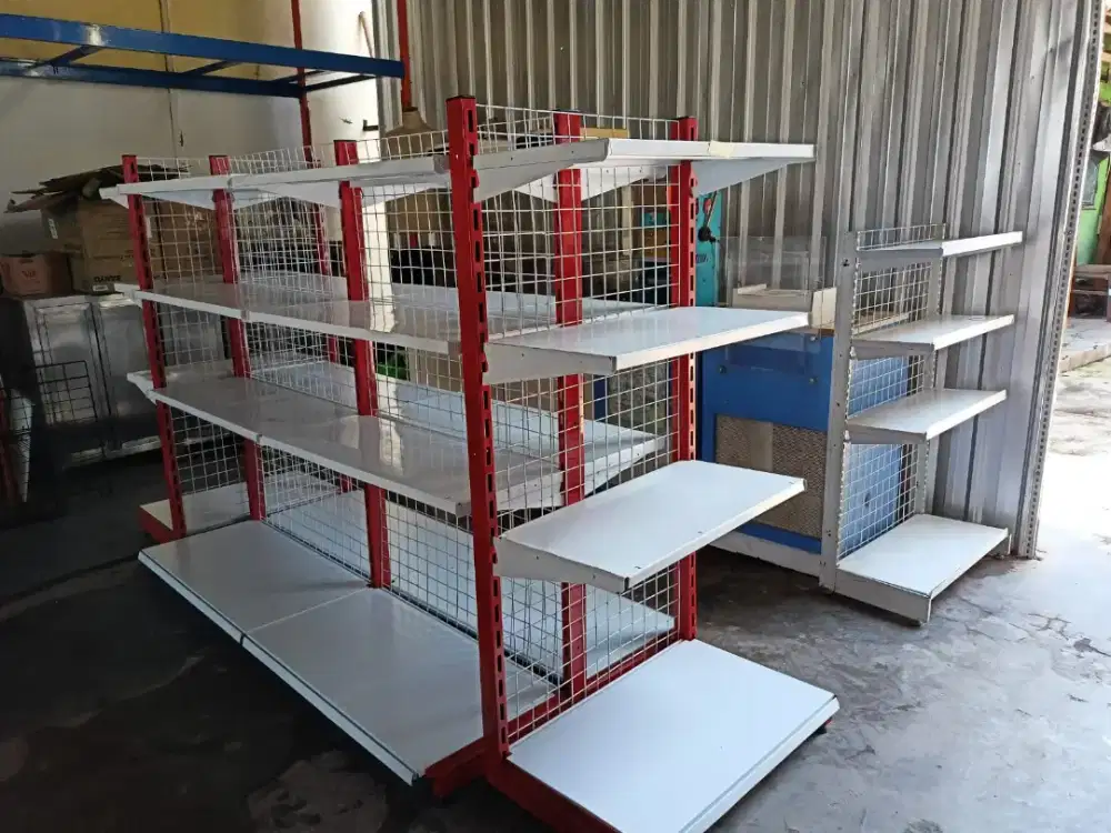 Rak Gondola bekas Bahan Tebal (bisa direkondisi)