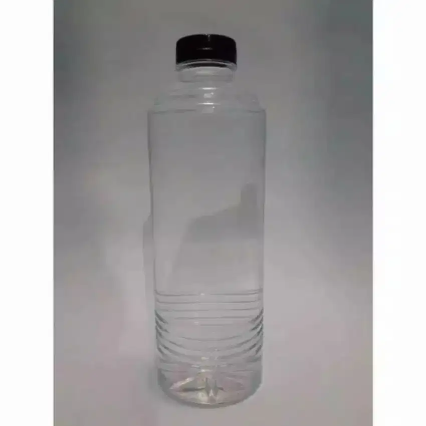 Botol almond 500ml tutup hitam leher pendek (91pcs)