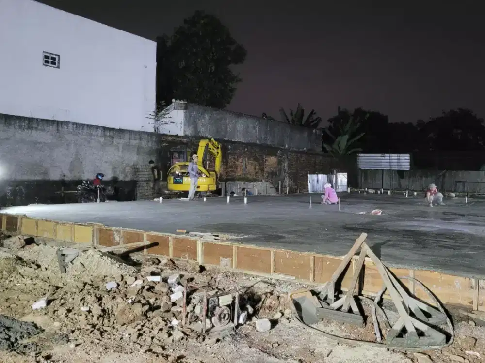 Aspal jalan cor Pafing hotmix turap beton land clearing cut and fill