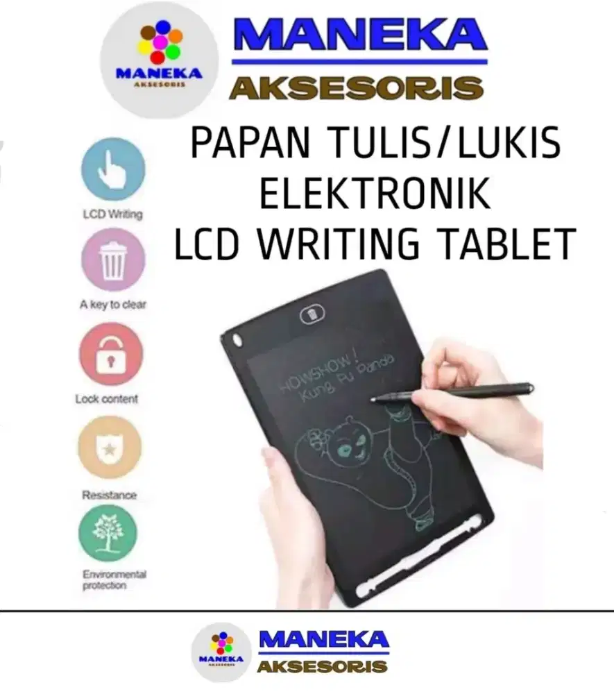 Papan Tulis LCD writing pad Drawing Pad 8,5 inch Tab Anak dan Dewasa