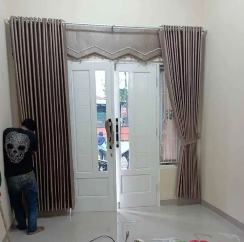 Gorden blackout minimalis dan vitras termurah