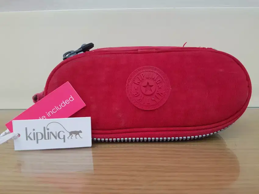 Tempat Pensil Kotak Pinsil / Pouch Kosmetik Makeup ORI Kipling Duobox