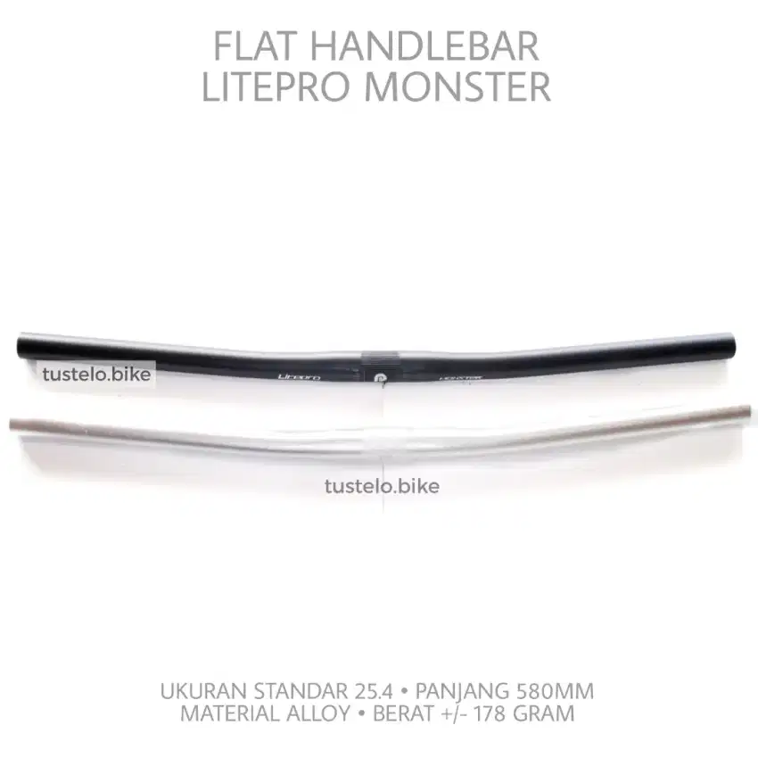 Handlebar Litepro Monster 25.4 Stang Sepeda Lipat MTB Commuter 580mm