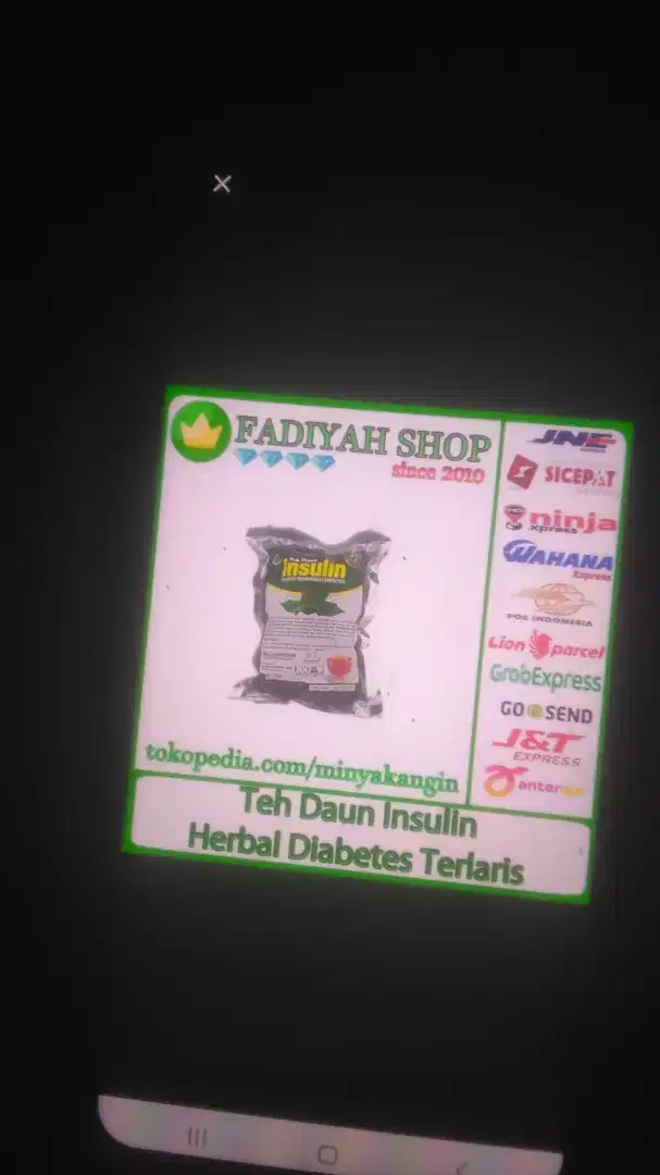 Terapi pengobatan daun kering insulin minimal 10 bungkus berbentuk teh