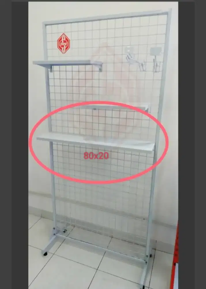 Rak Shelving Ram2an P.80xL.20cm