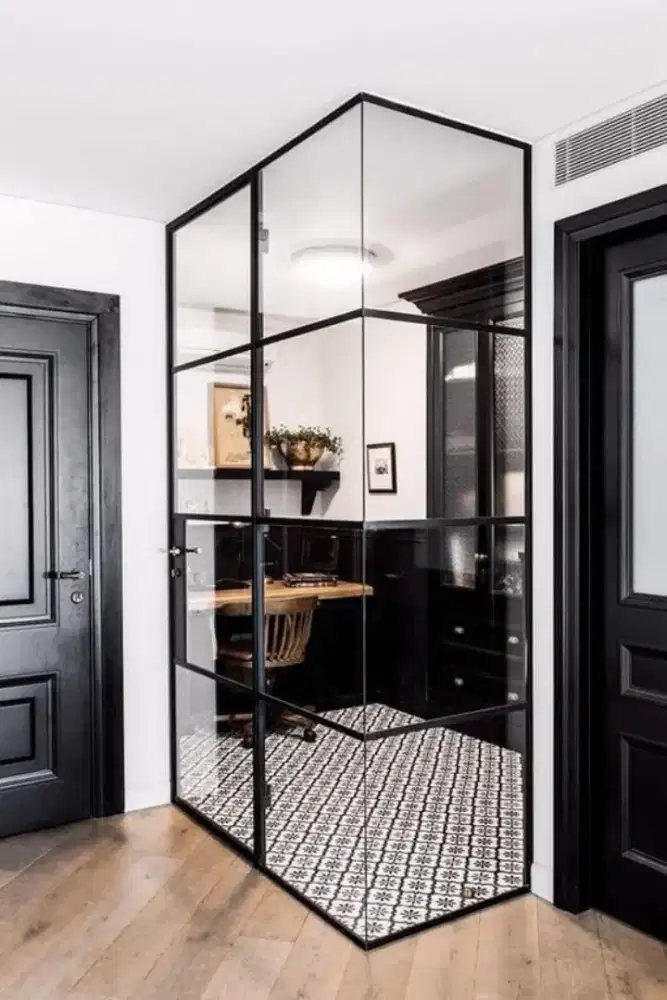 Pintu kaca pintu partisi