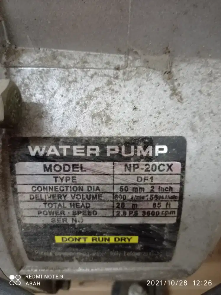 Water pump ( Pompa air )