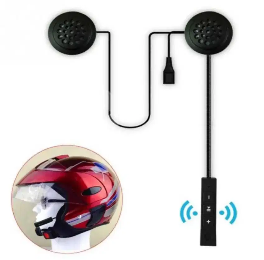 Headshet helm bluetooth (+ gratis headshet bekas)