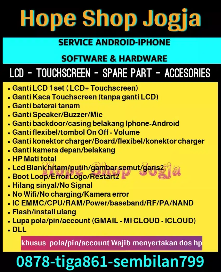 Ganti touchscreen/Lcd/Service HP Samsung A8+/A750/J2 prime/A600/J600