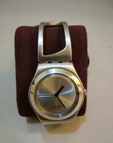 Jam tangan swatch irony stainless clearance steel