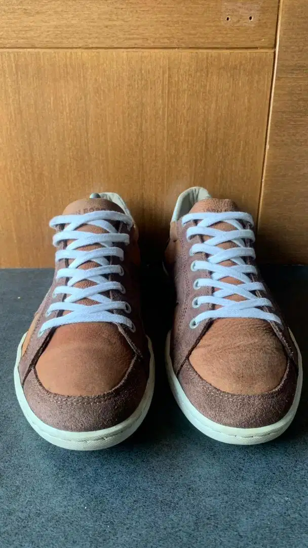 Sepatu Casual Sneakers BJORN BORG Brown 42 Leather mix Suede PORTUGAL