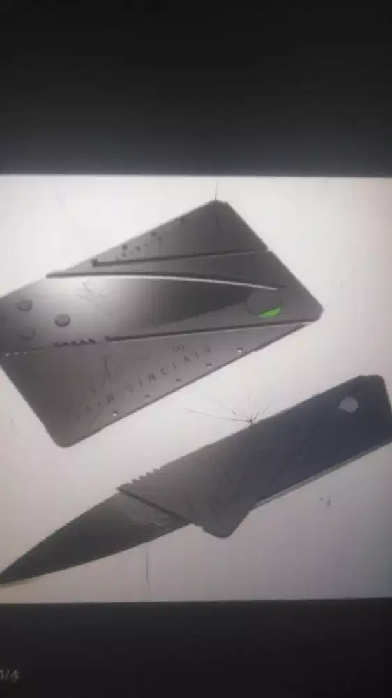 Pisau lipat bisa buat dapur rumah tangga bntk kartu card knife ddompet