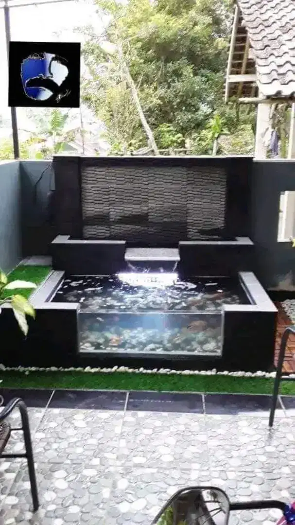 Kolam ikan koi minimalis