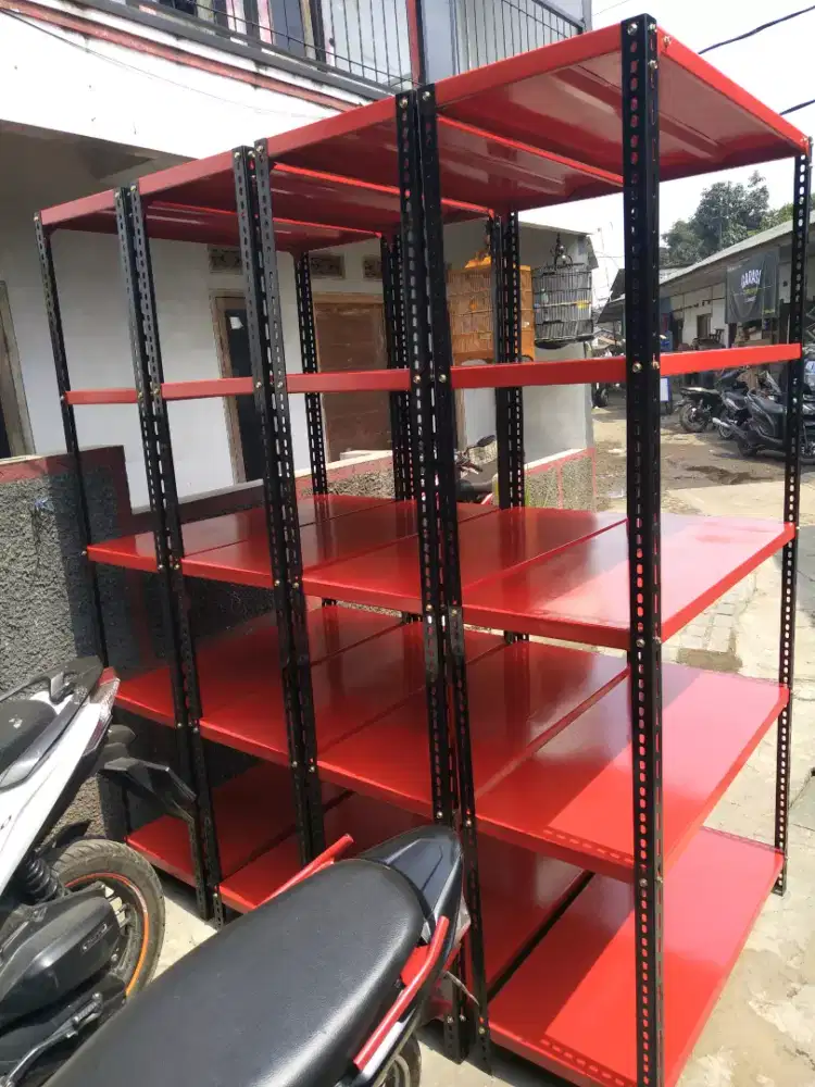rak besi  alas plat kuat dan kokoh bandung