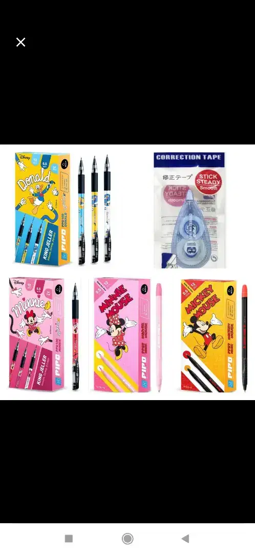 Paket 4 Lusin Pulpen dan 1pc CT sesuai foto