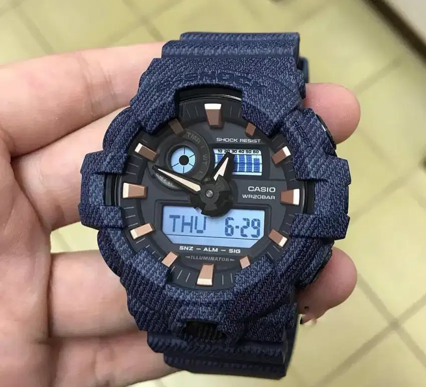 FLASH SALE.! G-Shock Original GA 700 DENIM EDITION