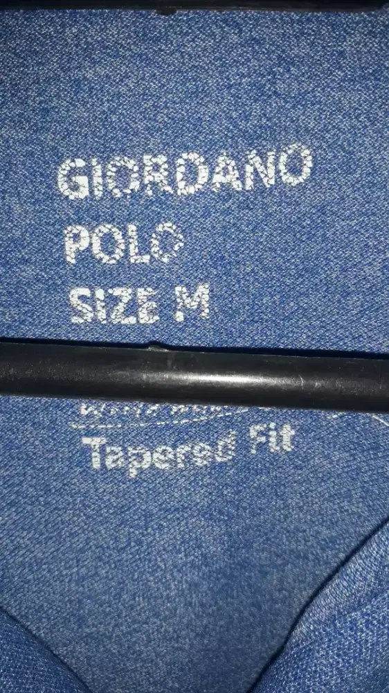 POLO SHIRT GIORDANO ORIGINAL SIZE M BLUE