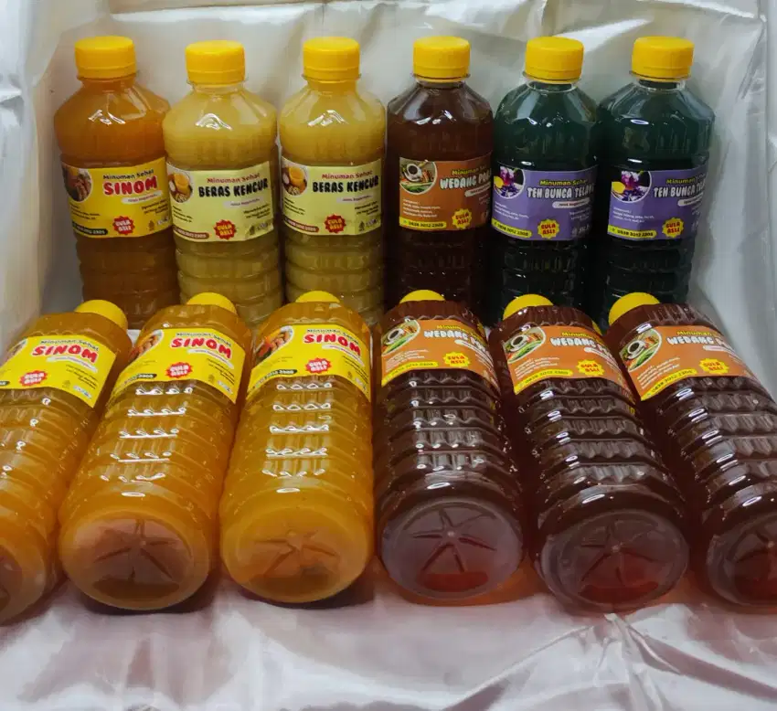 Sinom segar dan asli tanpa pengawet beserta minuman tradisional