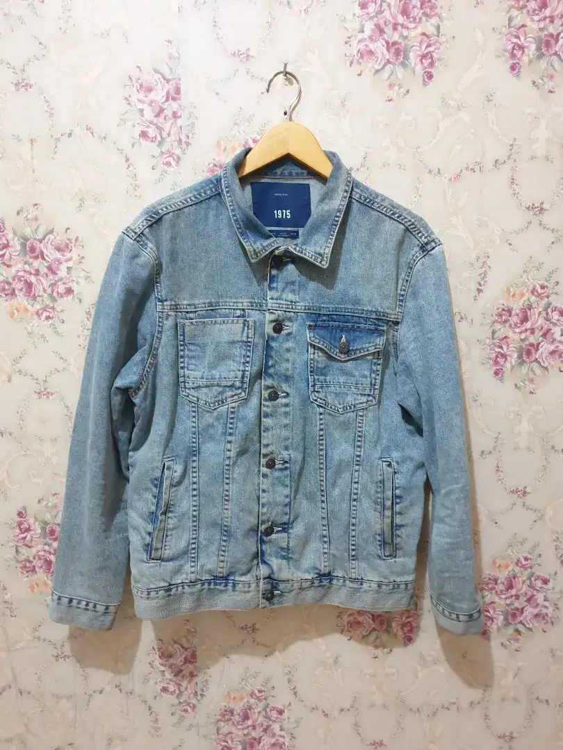 Mulus authentic jaket denim 1975 size xl