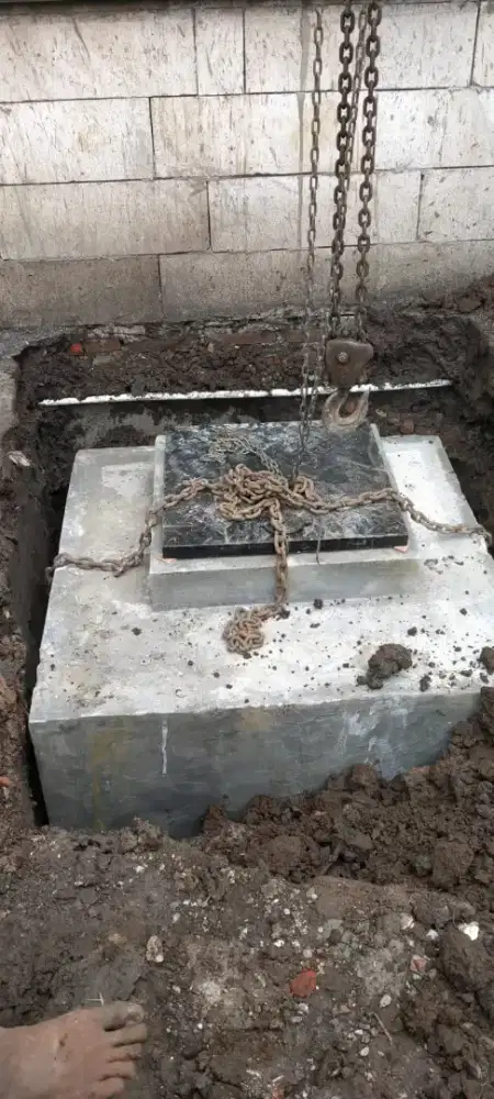 Tandon air tanam beton cor