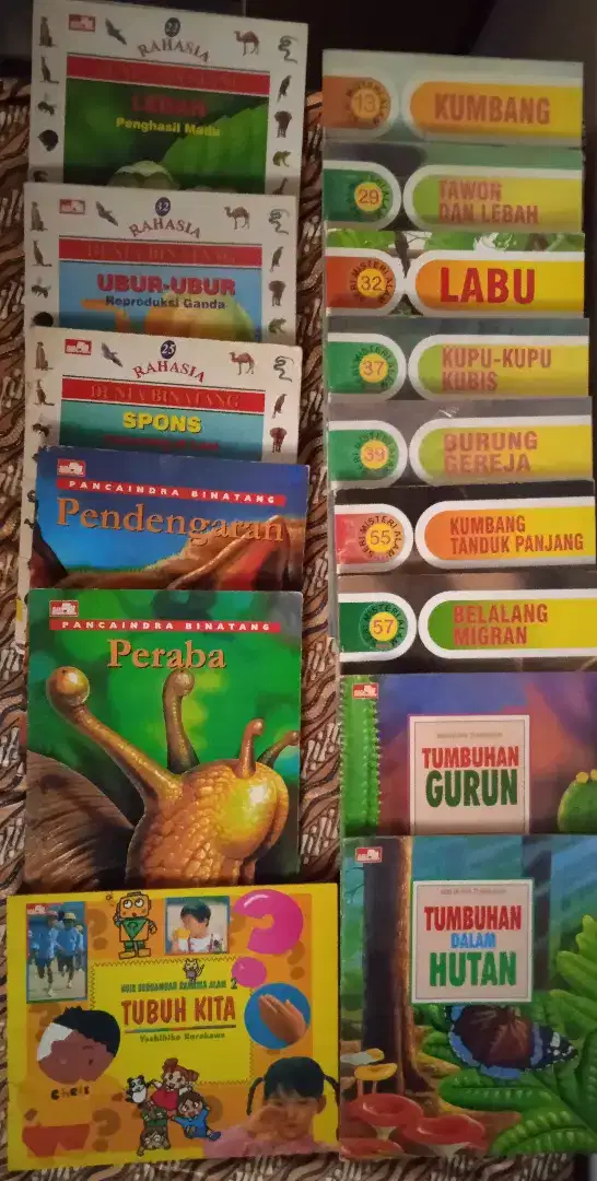 Aneka buku Ilmu Pengetahuan bacaan anak-anak