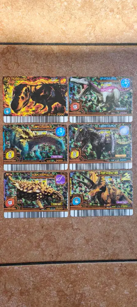 Paket kartu Sega dinoking Raja 6pcs