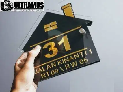 Nomor rumah akrilik custom