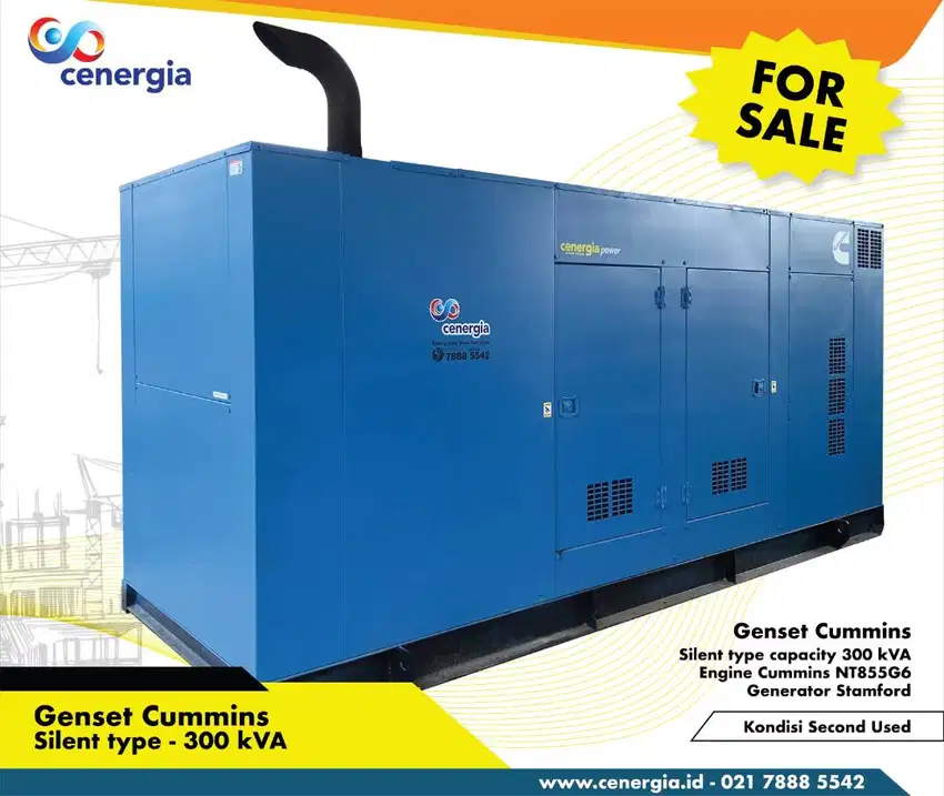 Genset Bekas Cummins 300 kVA Silent Termurah Jakarta