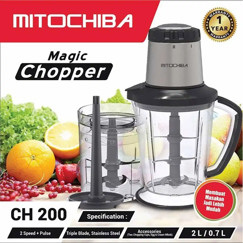 FOOD PROCESSOR/CHOPPER/ PENGGILINGAN DAGING MITOCHIBA CH 200