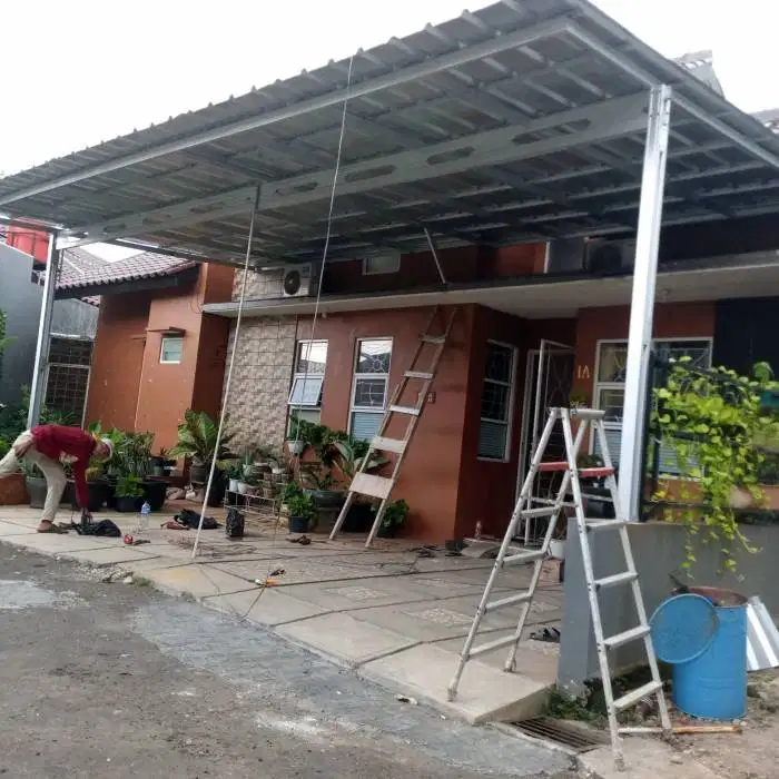 Kanopi, pagar tralis, atap, plafon, renovasi dll