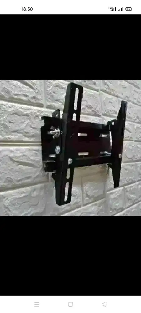 Hasil Pasang breket led lcd tv 14inc-60inc