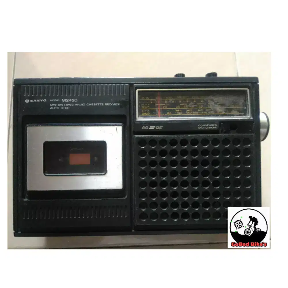 Radio Tape Recorder Jadoel Merk Sanyo M2420 Auto Stop