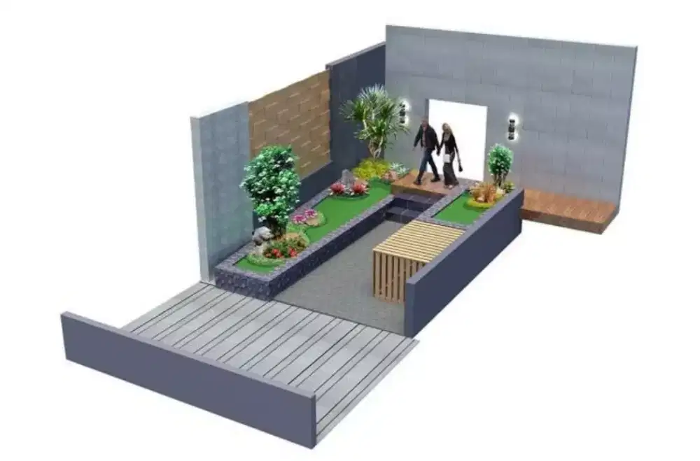 Ampyangan batu sikat, taman, kolam Surabaya Sidoarjo Gresik